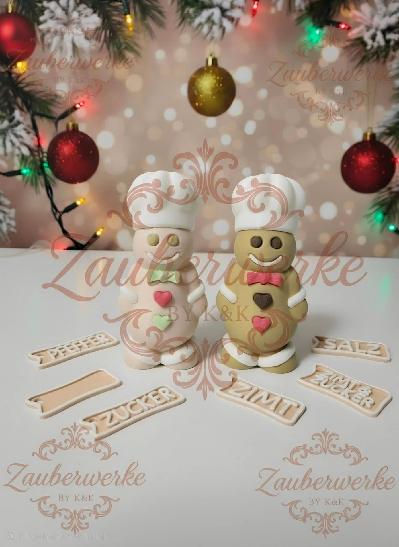 Lebkuchenmann Streuer -2erSet - Zimt&Zucker – Bild 5