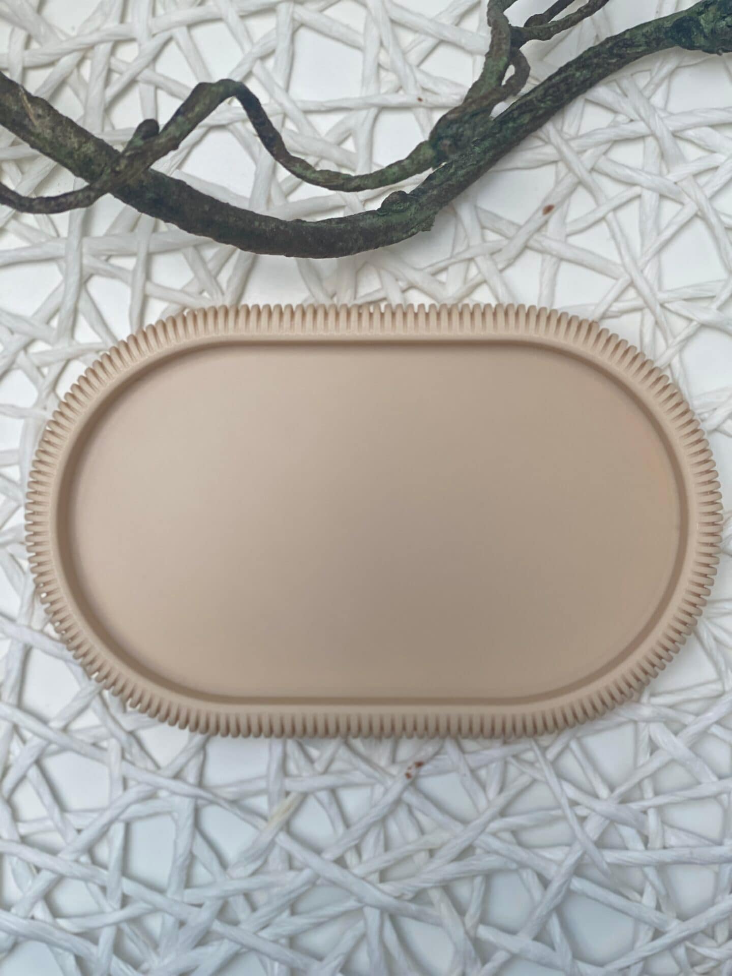 Schmucktablett / Dekotablett oval – Bild 3
