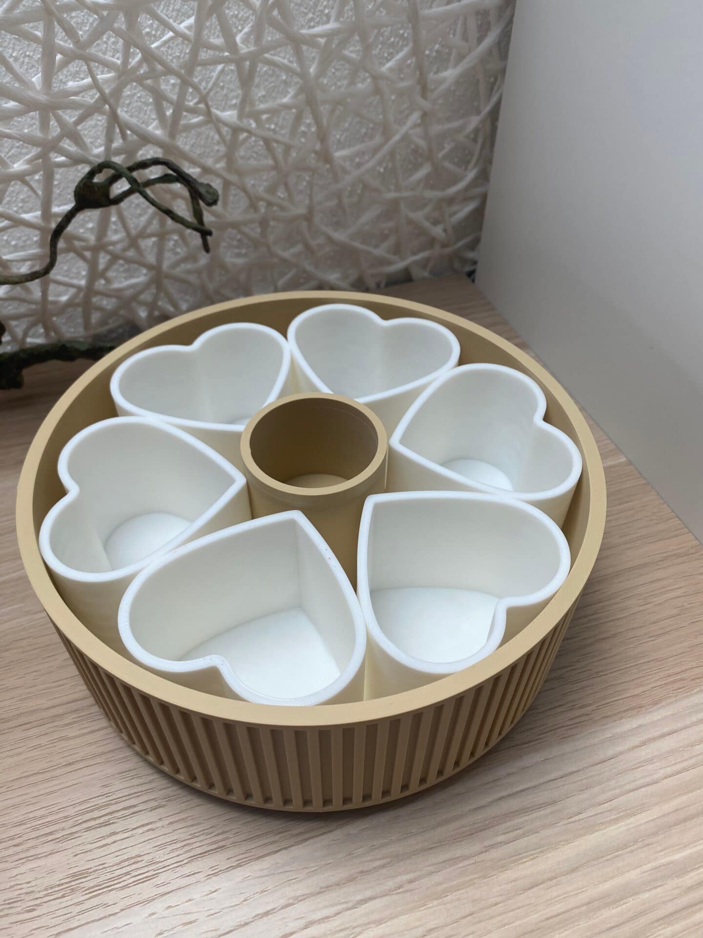 Snackschale mit Herz Einsetzen